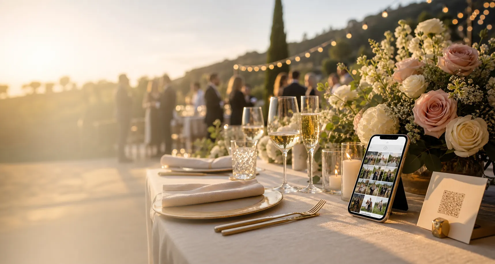 Hochzeitsfoto-App mit QR-Code und privater Galerie
